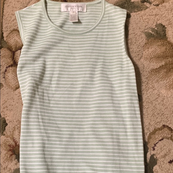 Jones New York Mint Striped Knit Top set - Picture 4 of 4